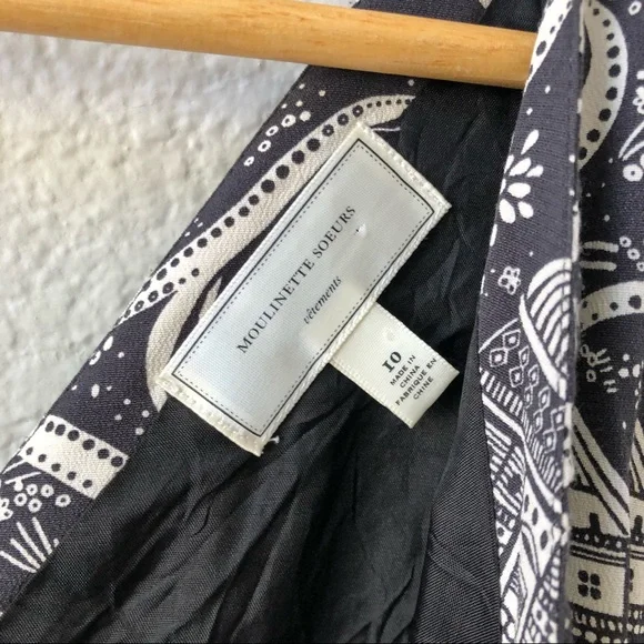 Anthropologie Moulinette Soeurs Swirling Villages dress Size 10 Women's - Picture 4 of 8